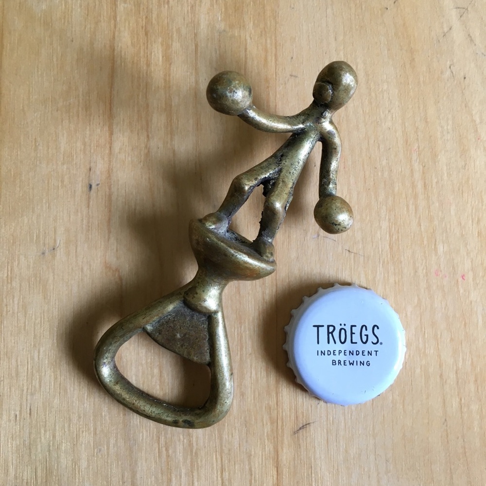 Solid Brass Bottle Opener